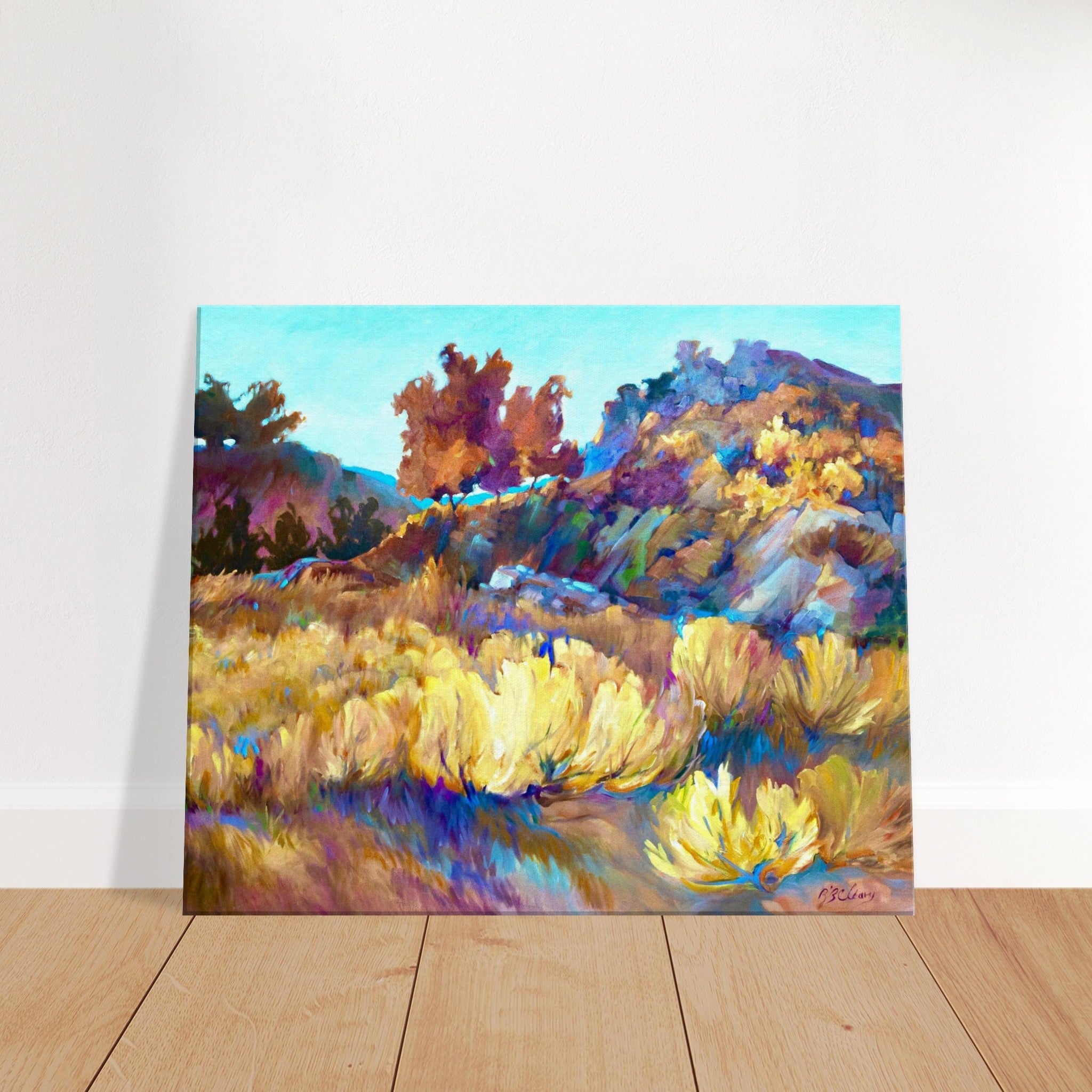 "Rock Ridge" Landscape I 20x24 inch Canvas Art Print I Original Artwork by American Artist Barbara Cleary - Rosetta Creative Boutique
